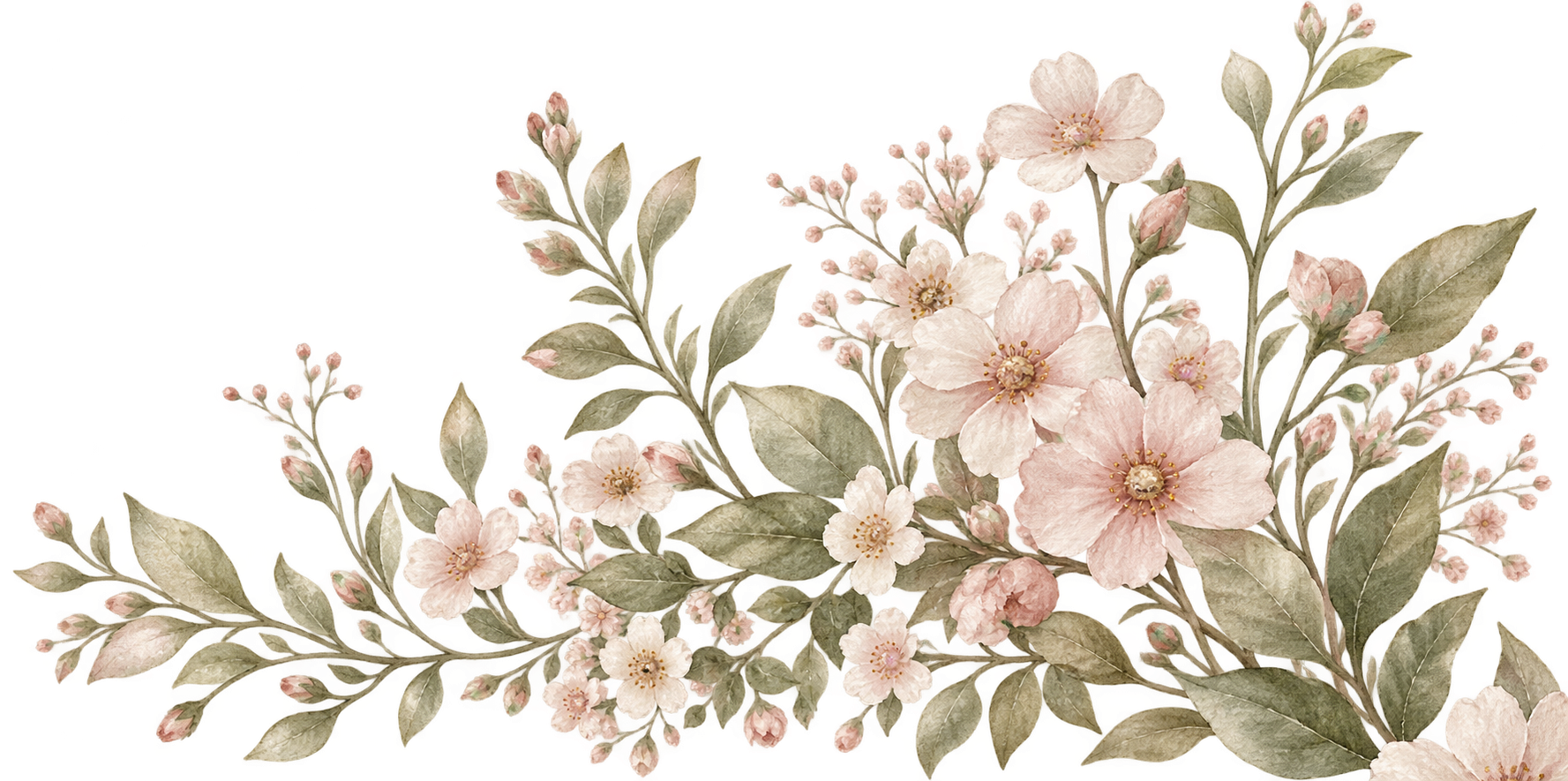 Watercolor · original lower flower cluster